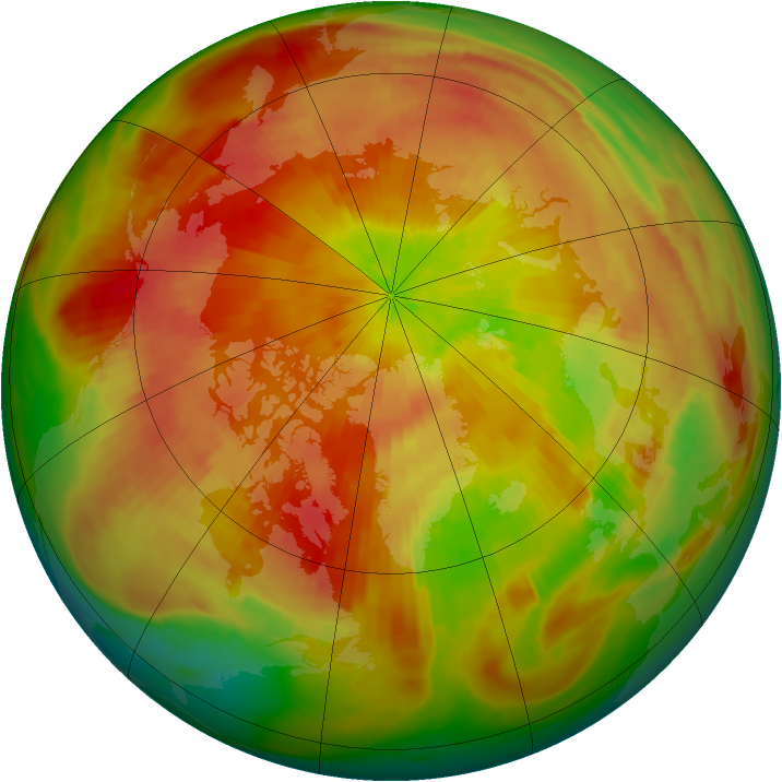 Arctic ozone map for 04 April 1981